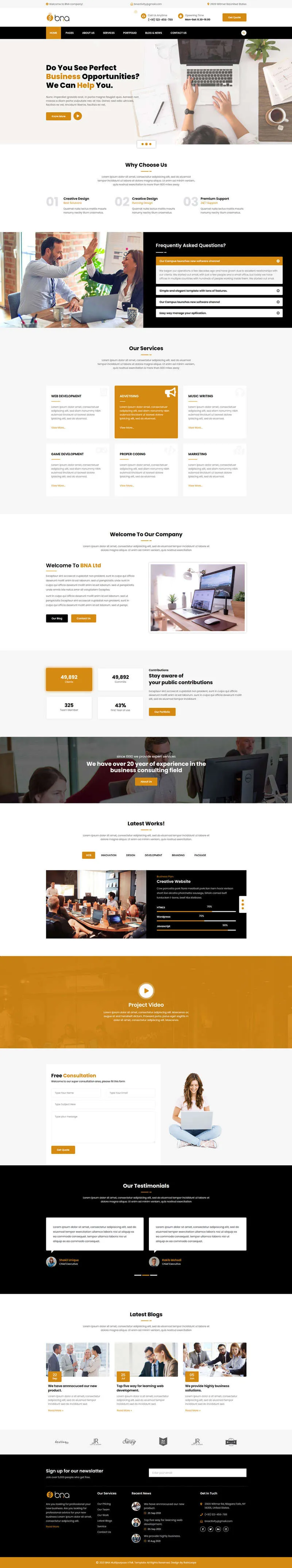 通用型互联网公司网站开发html网站模板 - 享梦库-享梦库