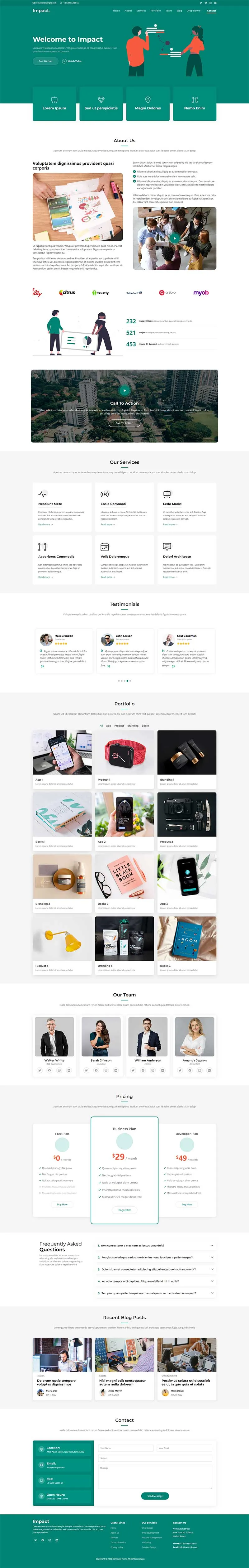 品牌设计品牌推广公司Bootstrap网页模板-享梦库