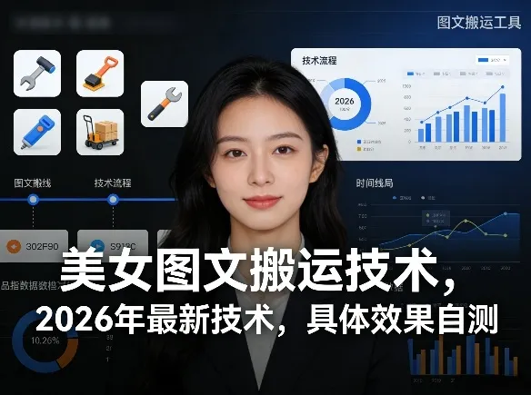 美女图文搬运技术，2026年最新技术，具体效果自测-享梦库