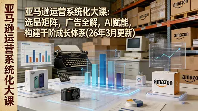 亚马逊运营系统化大课：选品矩阵，广告全解，AI赋能，构建千阶成长体系(26年3月更新-享梦库