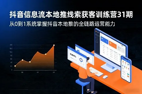 抖音信息流本地推线索获客训练营31期，从0到1系统掌握抖音本地推的全链路运营能力-享梦库