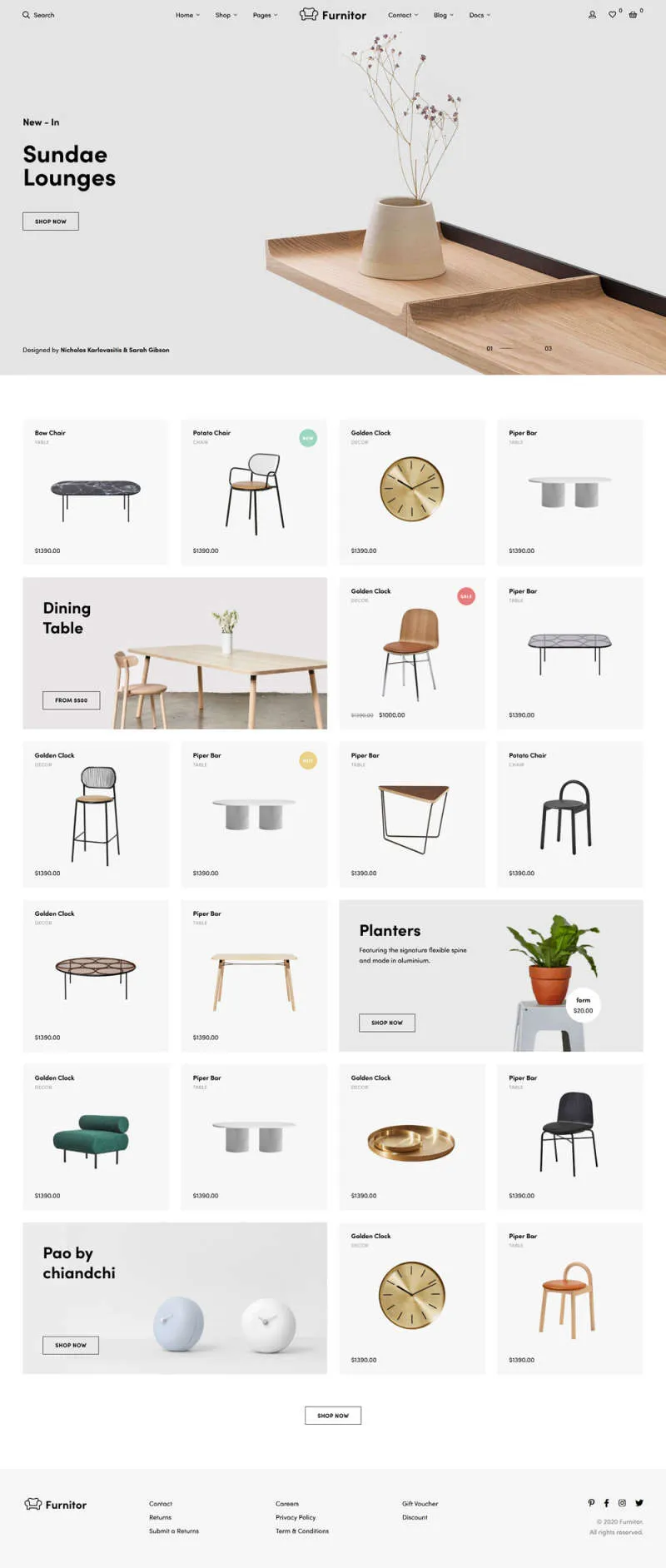 家具摆件商城HTML模板-享梦库