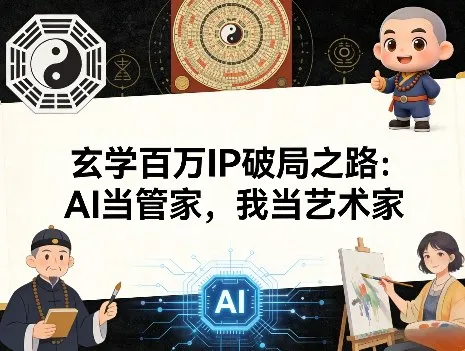 玄学百万IP破局之路：AI当管家，我当艺术家-享梦库