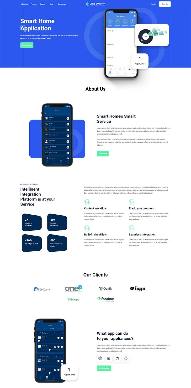 响应式APP软件介绍网页模板-享梦库