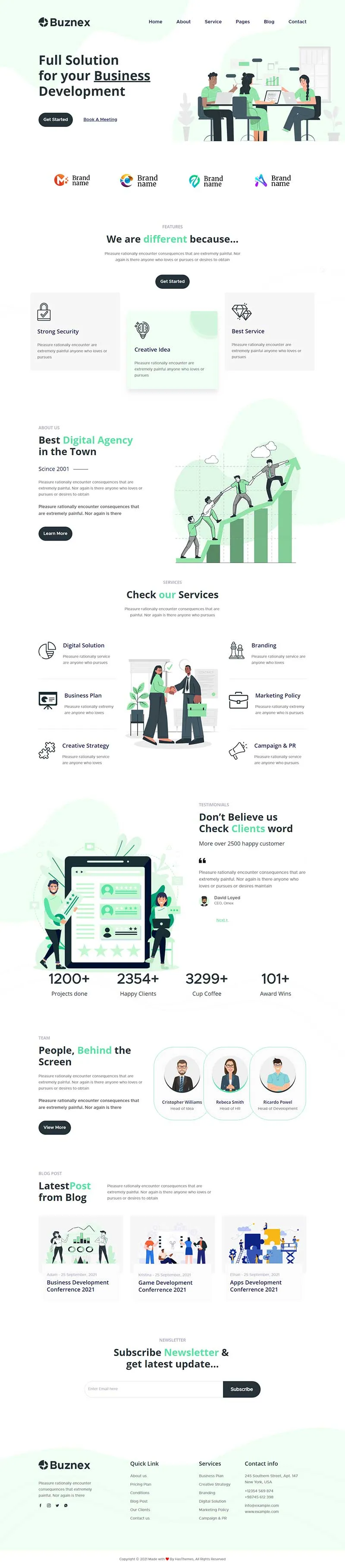 通用型品牌推广策划公司html模板-享梦库