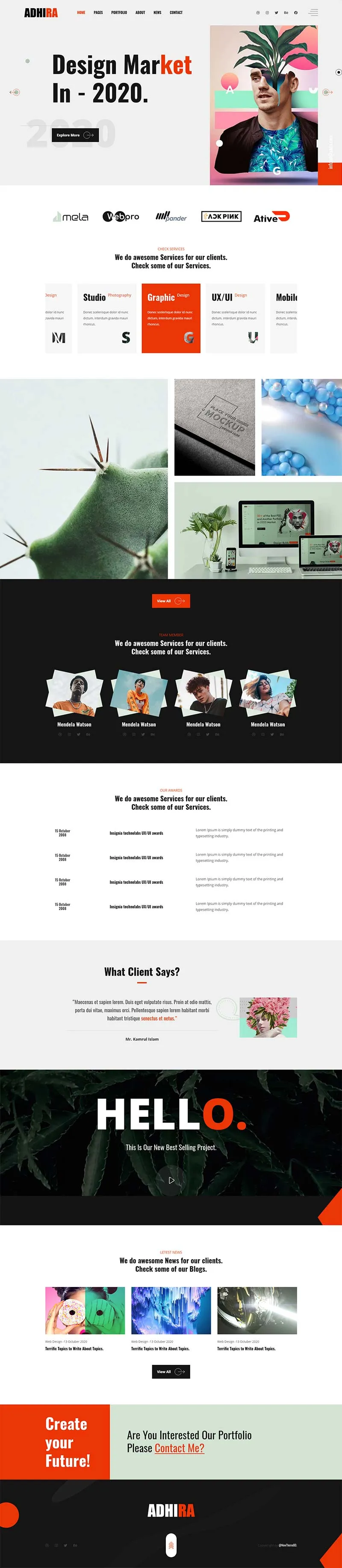 画册印刷广告设计公司html模板-享梦库