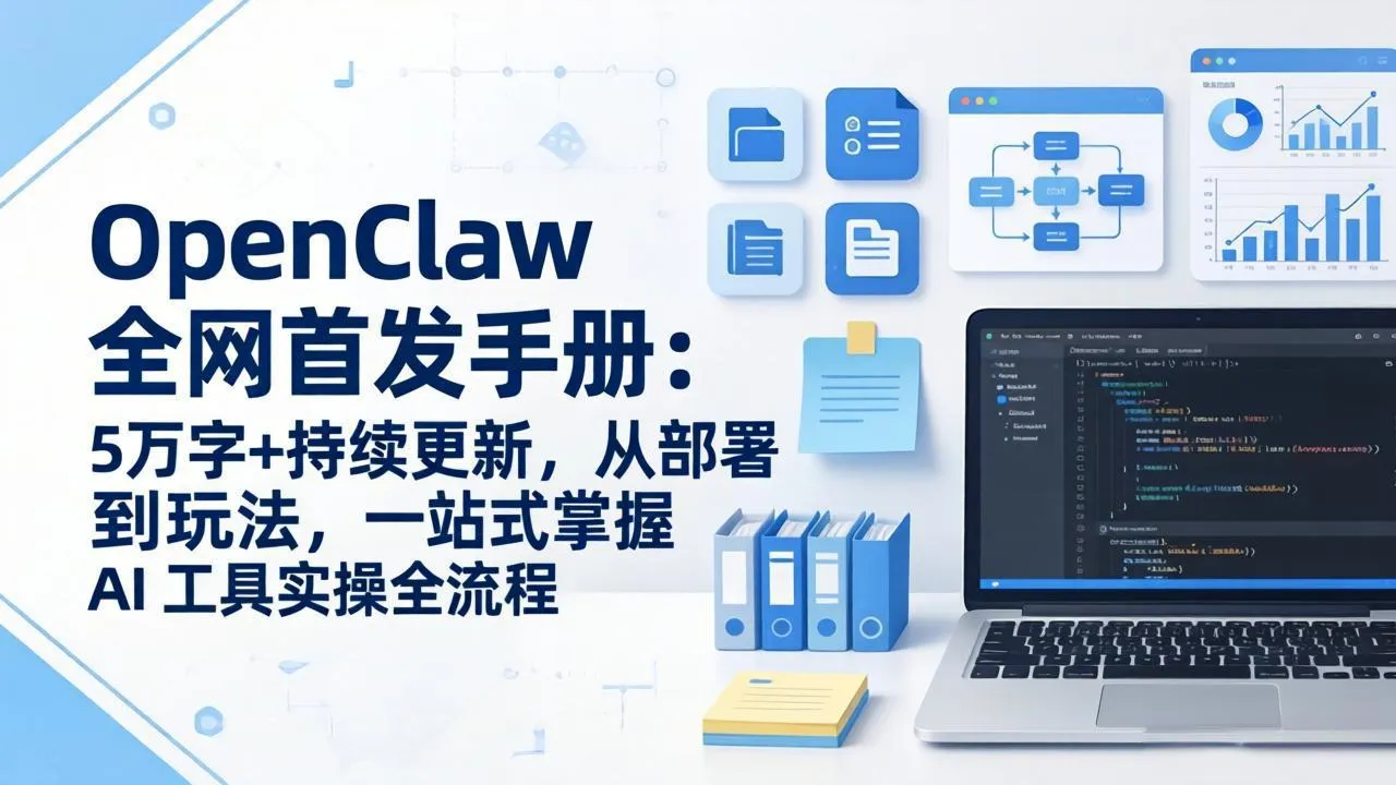 OpenClaw 全网首发手册：5万字+持续更新，从部署到玩法，一站式掌握 AI 工具实操全流程-享梦库
