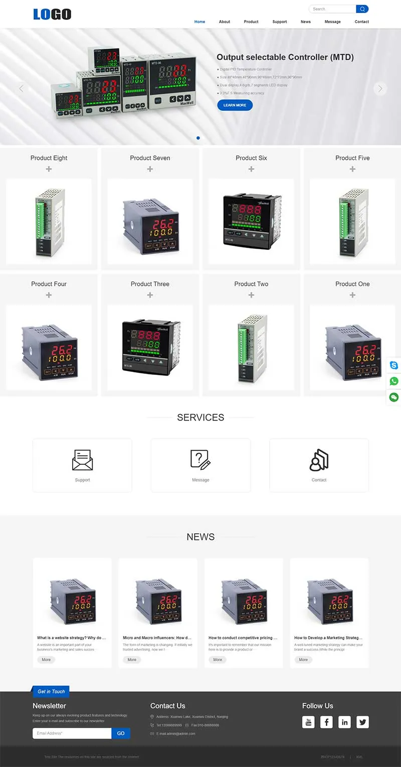 中英文外贸pbootcms网站模板 自适应-享梦库